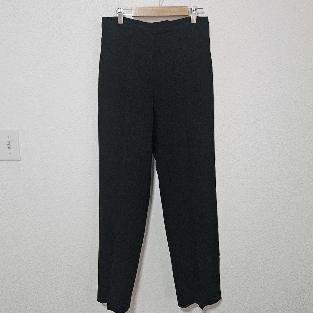 Salvatore Ferragamo Black Straight Leg Pants